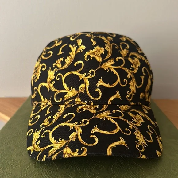 Versace Baroque Print Baseball Cap 58cm Hats